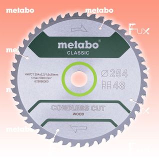 Metabo Kreissägeblatt 254 mm professional