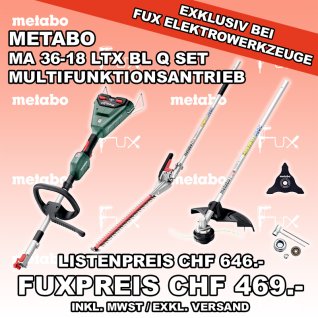 Metabo MA 36-18 LTX BL Q SET Multifunktionsantrieb